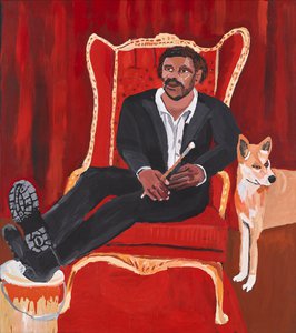 Self-portrait with dingo