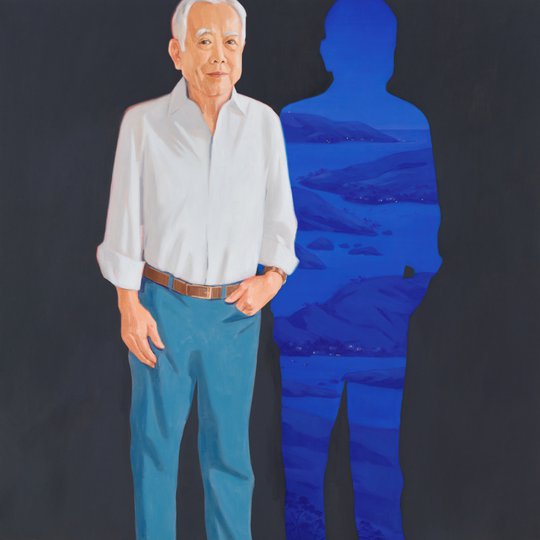 AGNSW prizes Dapeng Liu John and the light of ultramarine, from Archibald Prize 2022