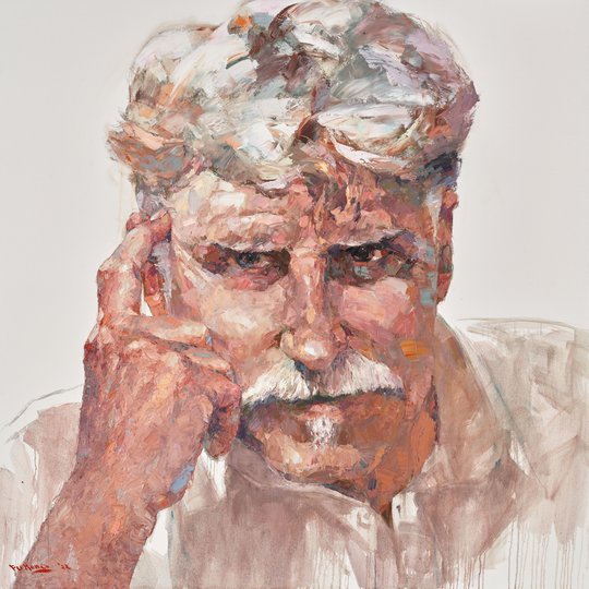 AGNSW prizes Hong Fu Portrait of Peter Wegner, from Archibald Prize 2022